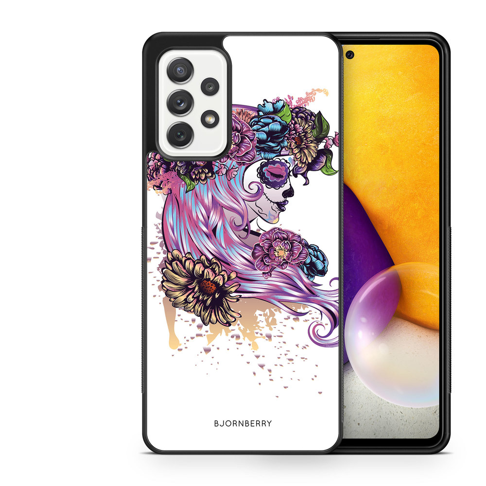 Samsung Galaxy A52/A52s 5G Case - Skull Girl Flowers