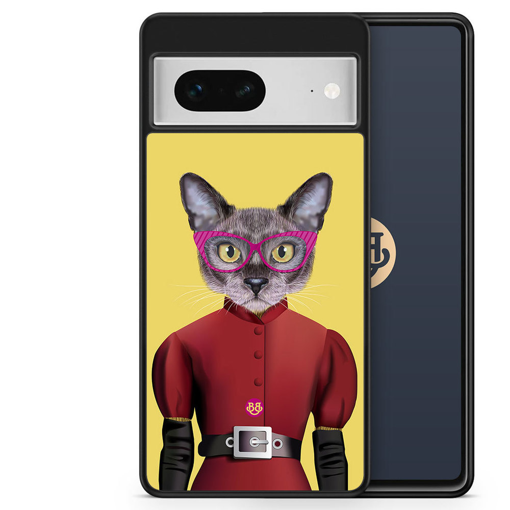 Google Pixel 7 Case - Hipster Cat
