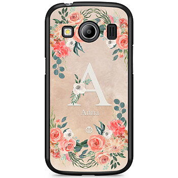 Samsung Galaxy Ace 4 Skal Custom - Monogram Sand