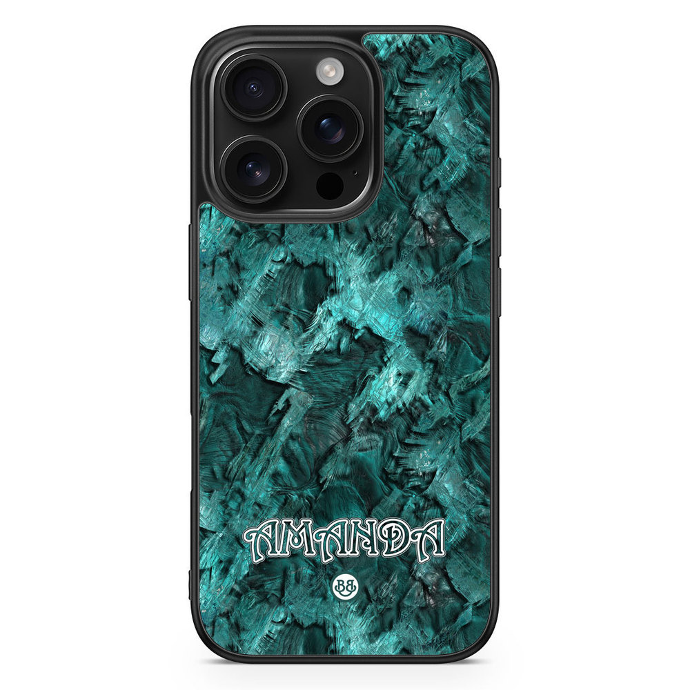 iPhone 16 Pro Custom Case - Green Name