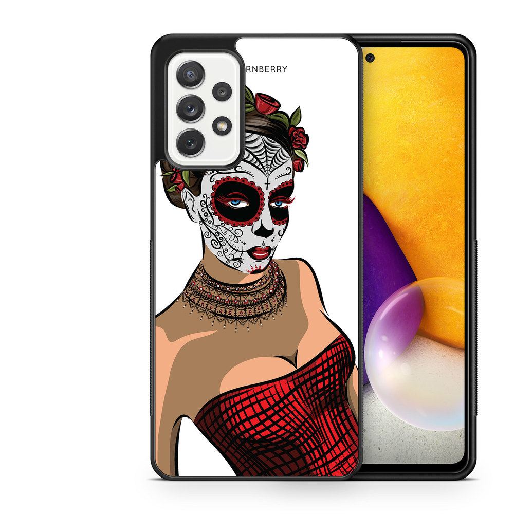 Samsung Galaxy A52/A52s 5G Case - Skull Mask Flowers