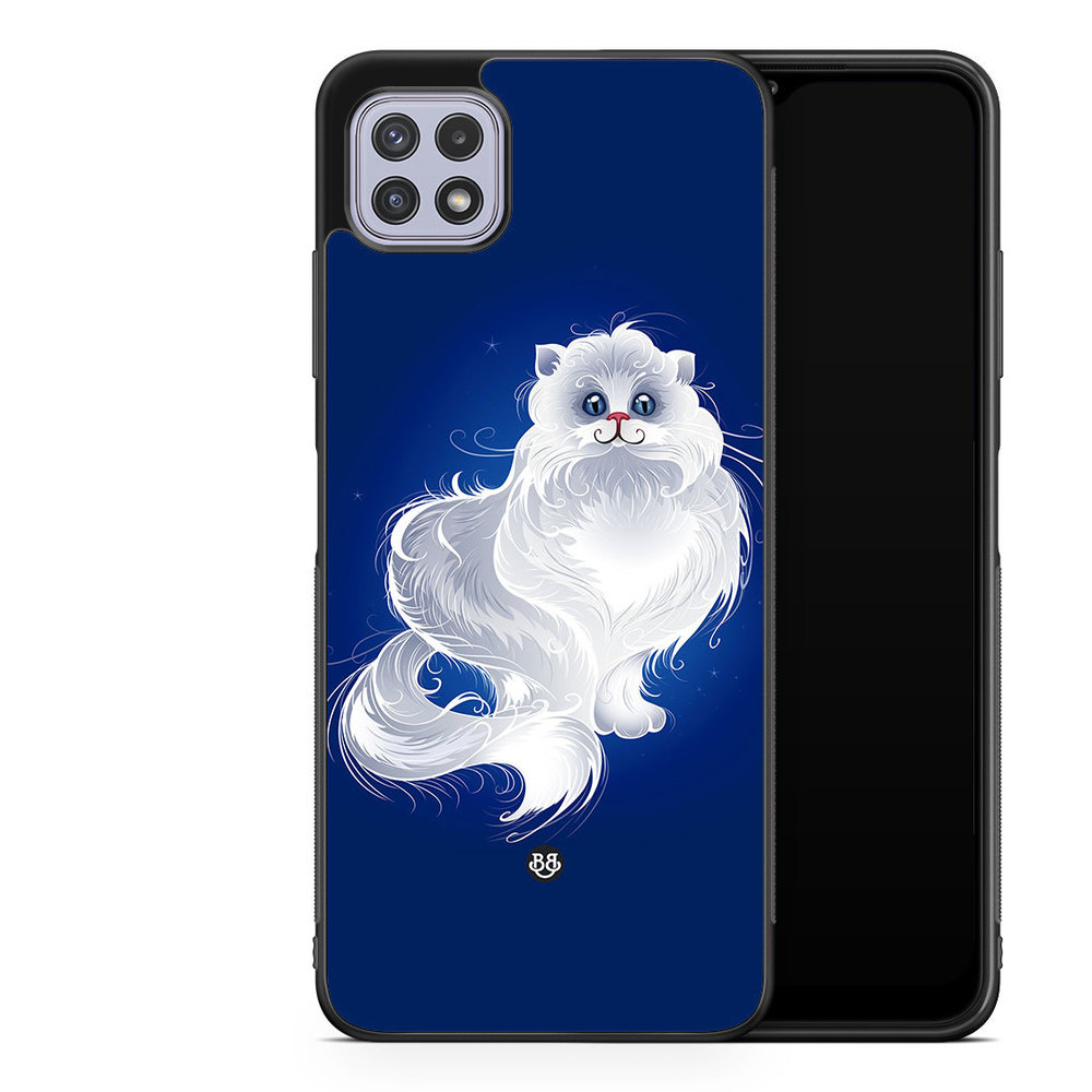 Samsung Galaxy A22 4G Case - White Cat