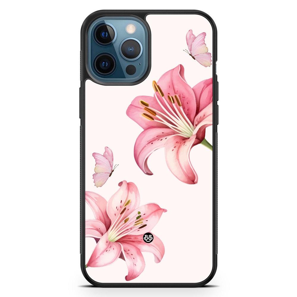 iPhone 12 Pro Case - WILD BLOOM - Pink Lily