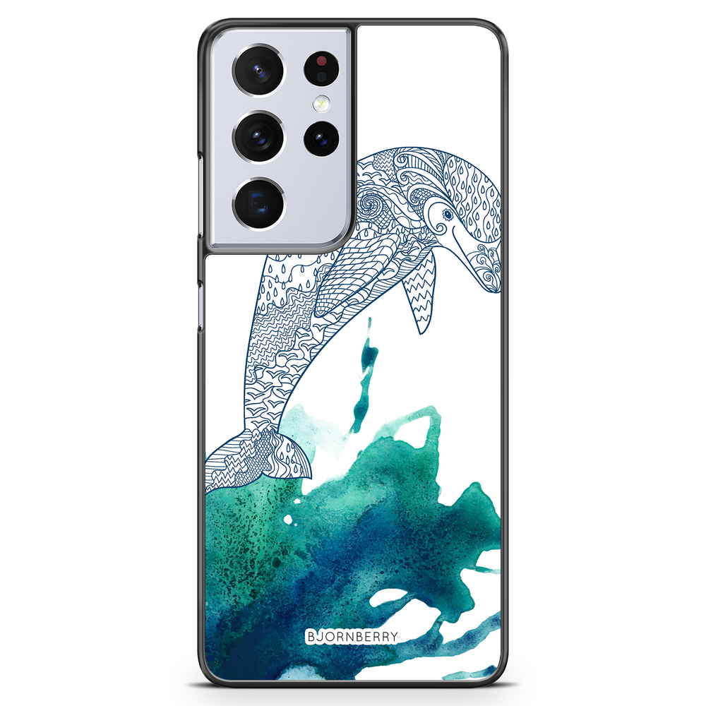 Samsung Galaxy S21 Ultra Case - Mandala Dolphine