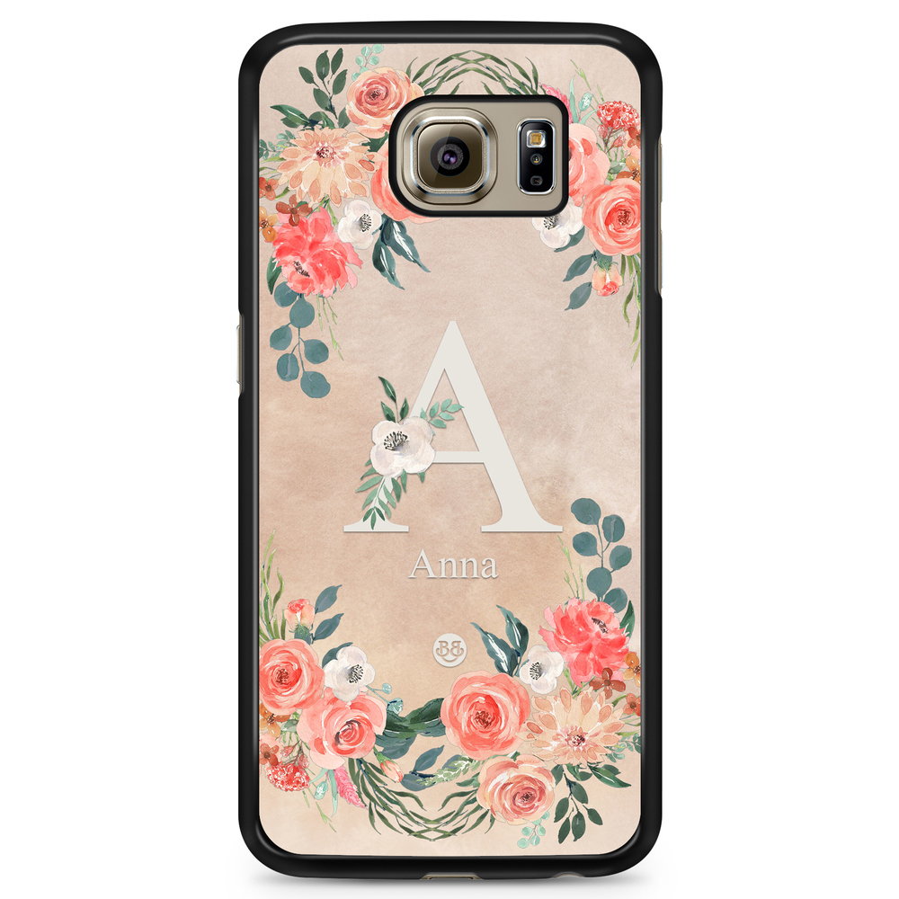 Samsung Galaxy S6 Case Custom - Monogram Sand