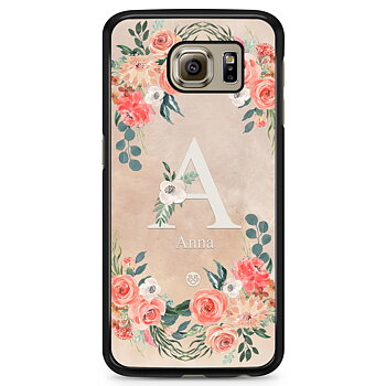Samsung Galaxy S6 Skal Custom - Monogram Sand
