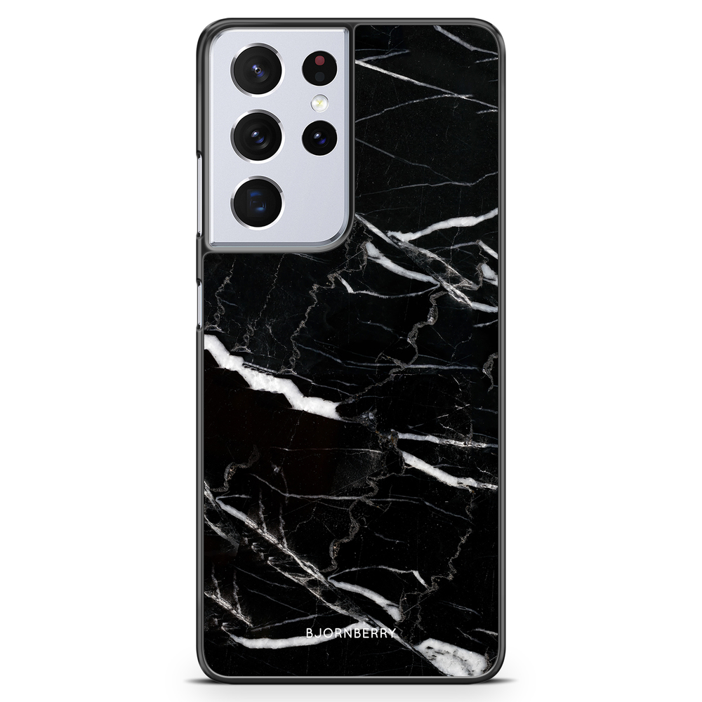 Samsung Galaxy S21 Ultra Case - Black Marble