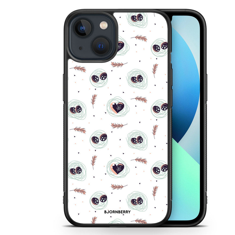 iPhone 13 Mini Skal - Ägg och Hjärtan