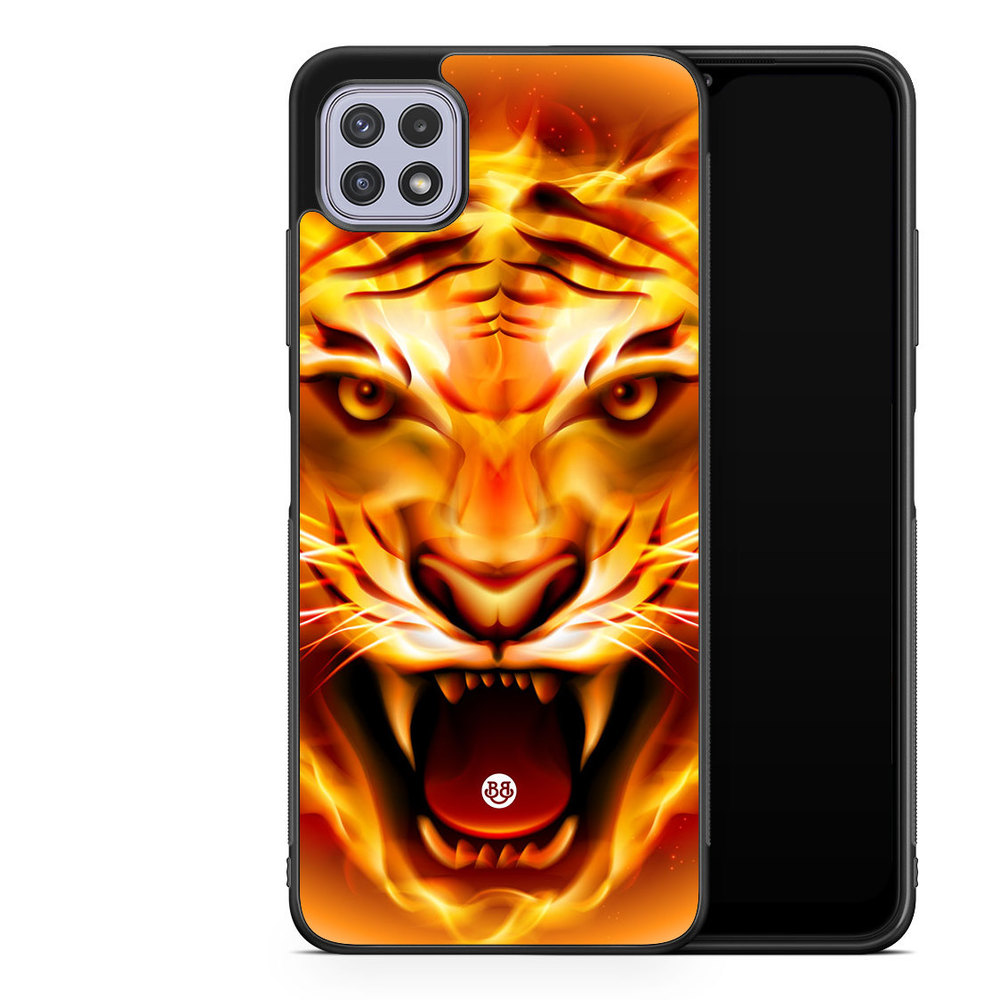 Samsung Galaxy A22 4G Case - Flames Tiger