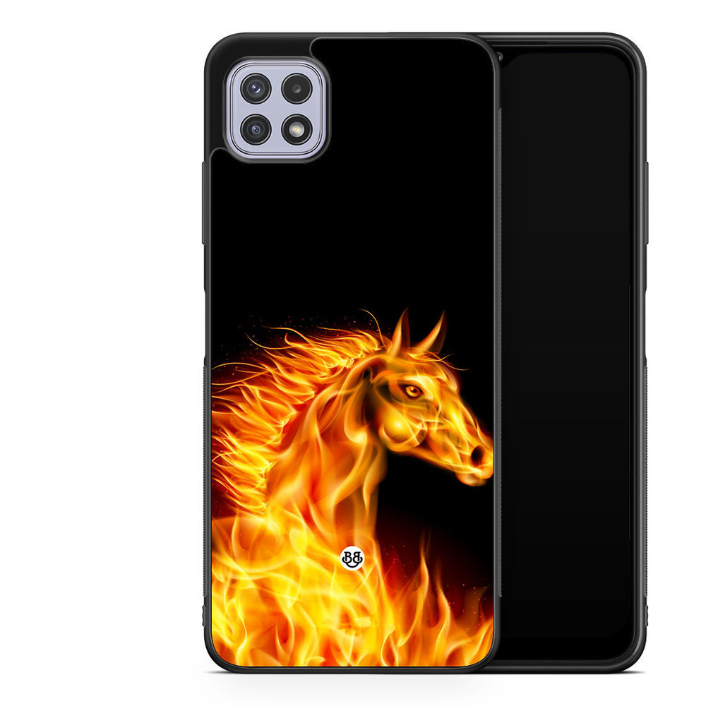 Samsung Galaxy A22 4G Case - Flames Horse