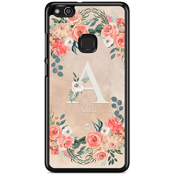 Huawei P10 Lite Case Custom - Monogram Sand