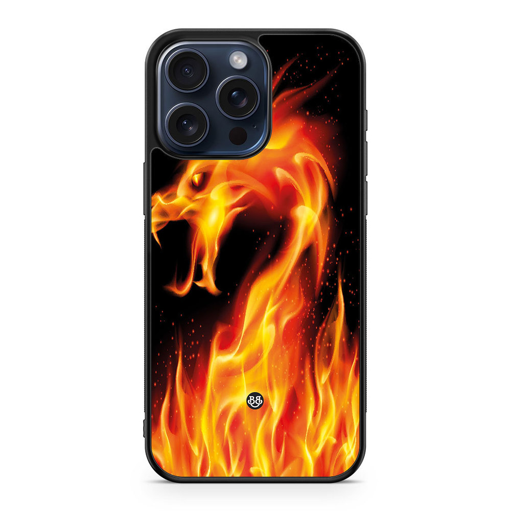 iPhone 15 Pro Max Case - Flames Dragon