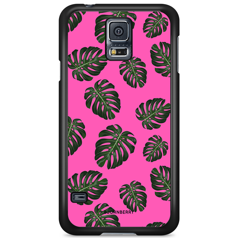 Samsung Galaxy S5/S5 NEO Case - Monstera Pink