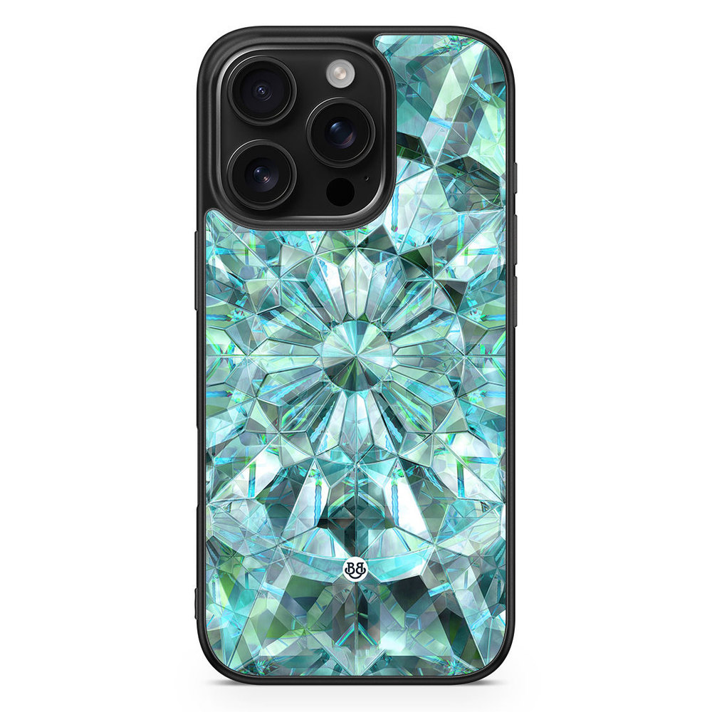 iPhone 16 Pro Case - Green Crystals