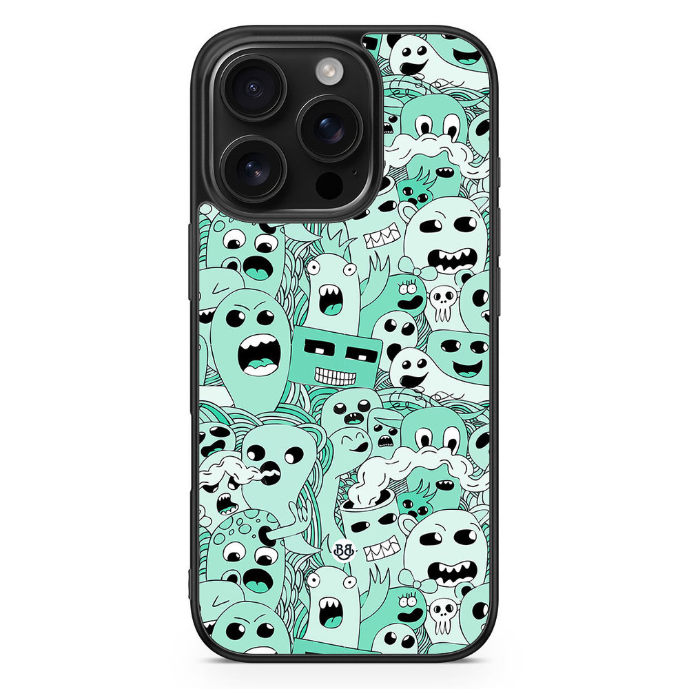 iPhone 16 Pro Case - Spökmönster
