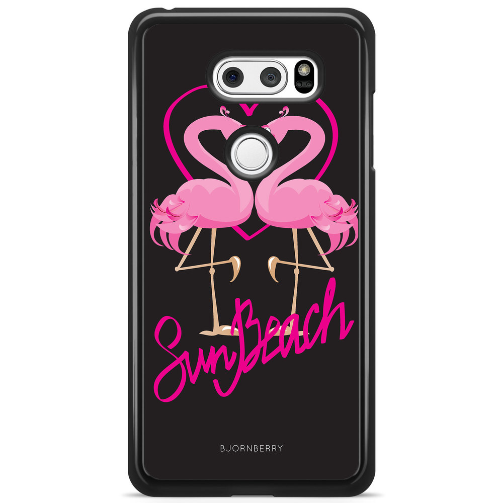 LG V30 Case - Sun Beach Flamingo