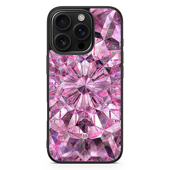 iPhone 16 Pro Skal - Rosa Kristaller
