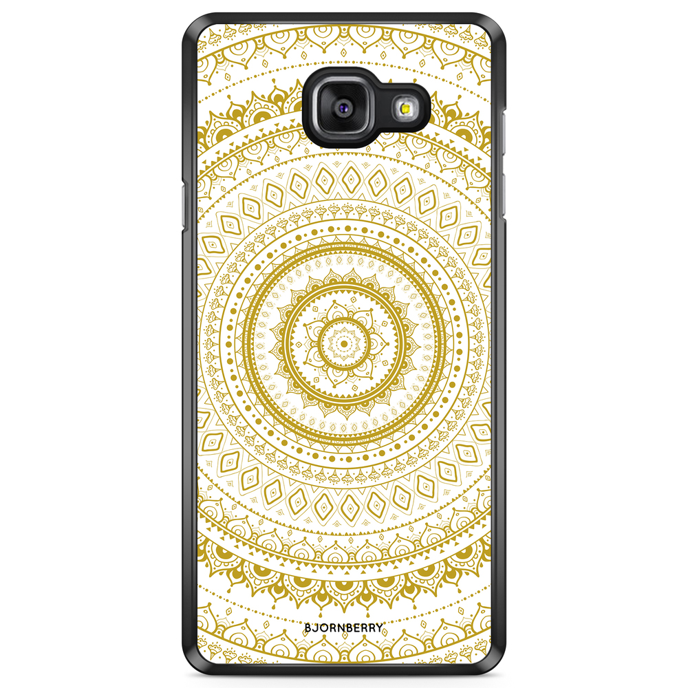 Samsung Galaxy A5 6 (2016) Case - Vit Guld Mandala