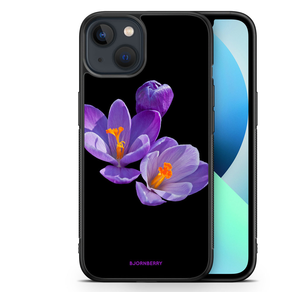 iPhone 13 Mini Case - Purple Flowers