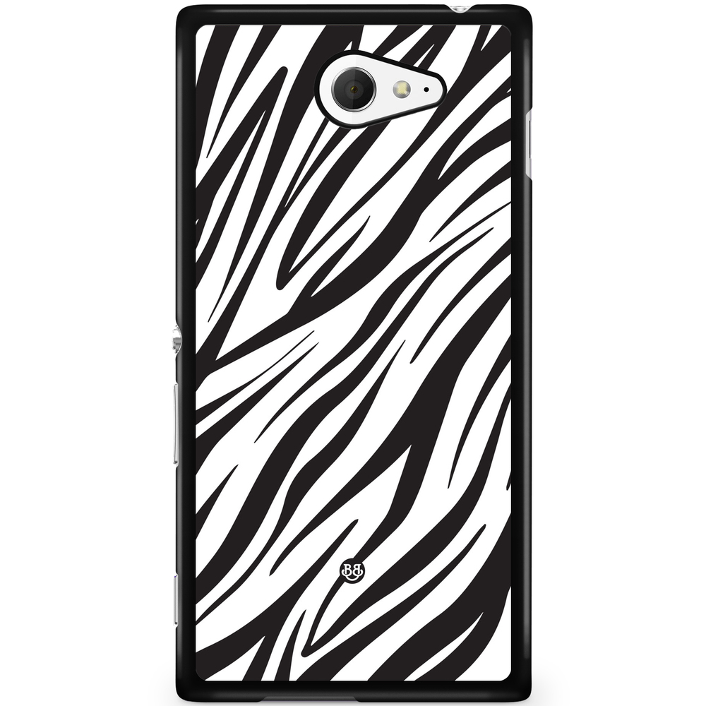 Sony Xperia M2 Aqua Case - WILD AUTUMN - Zebra Twist