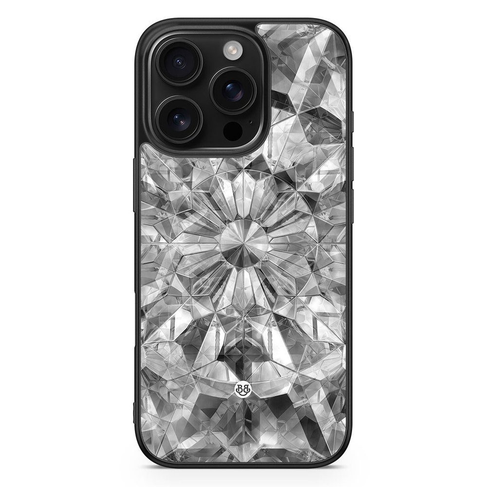 iPhone 16 Pro Case - Grey Crystals