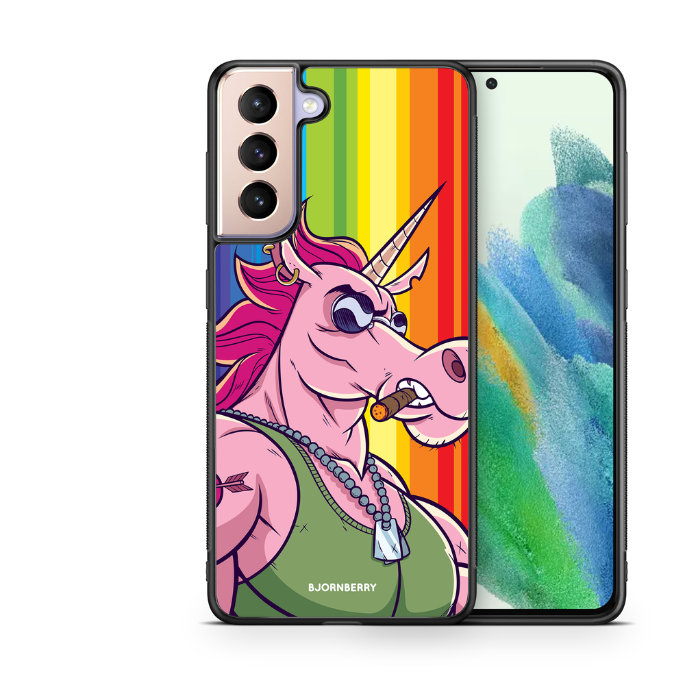 Samsung Galaxy S21 FE 5G Case - Muscle Unicorn