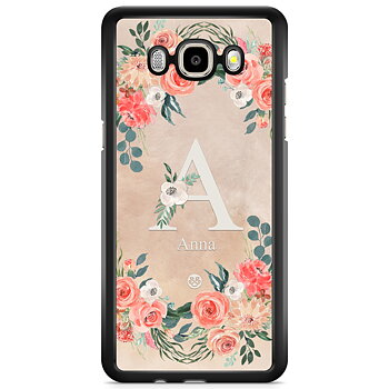 Samsung Galaxy J5 (2015) Skal Custom - Monogram Sand