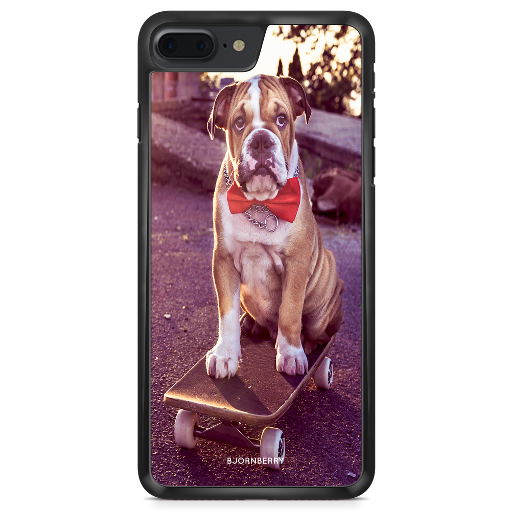 iPhone 8 Plus Case - Bulldog skateboard