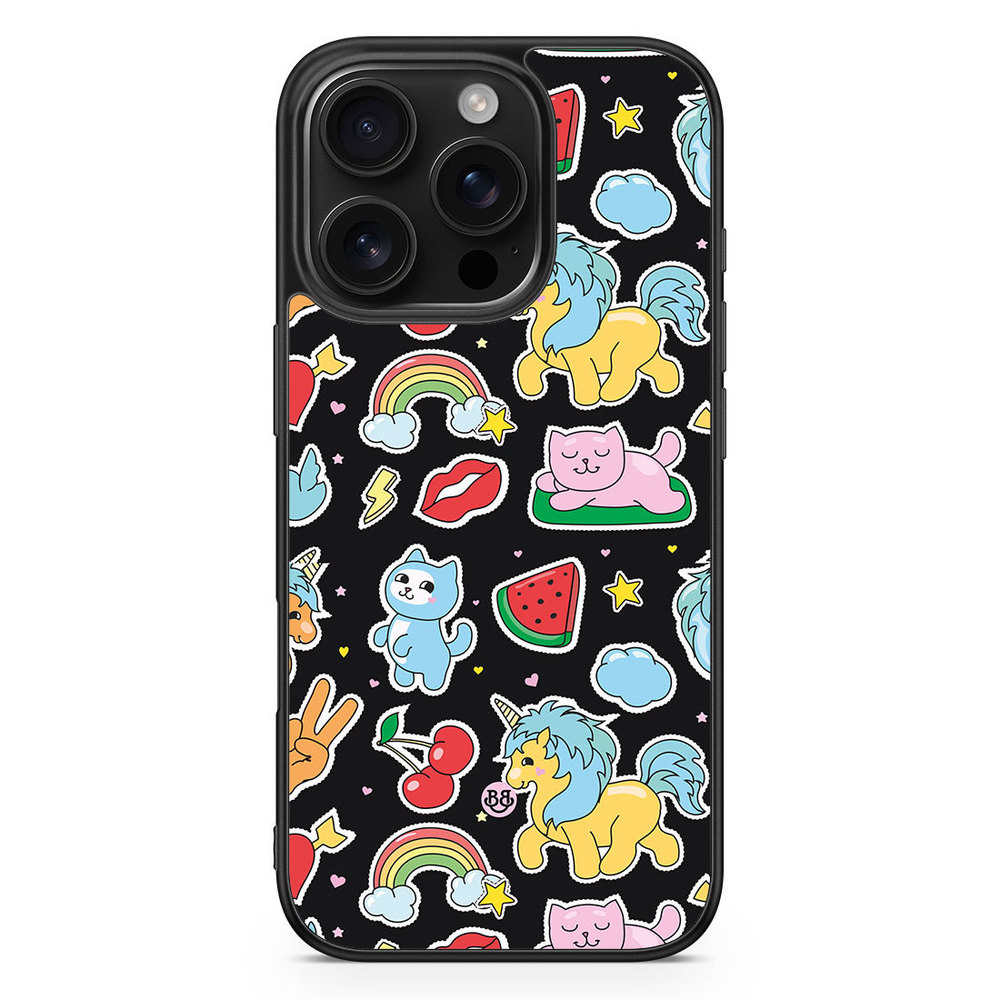 iPhone 16 Pro Case - Cute Stickers