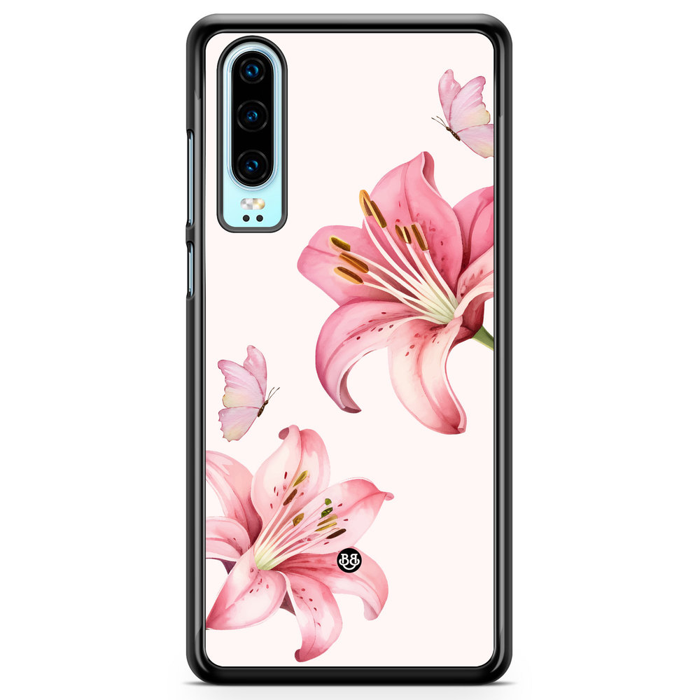Huawei P30 Case - WILD BLOOM - Pink Lily