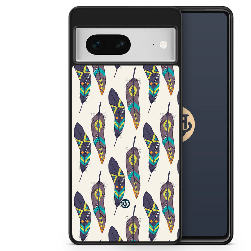 Google Pixel 7 Case - Ethnic Feathers