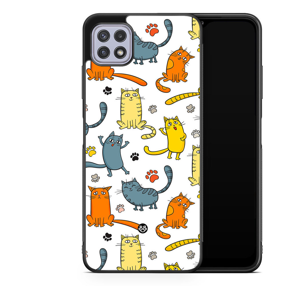 Samsung Galaxy A22 4G Case - Cat Pattern