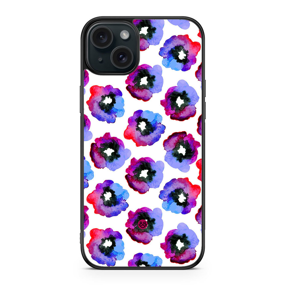 iPhone 15 Plus Case - Violet Flowers