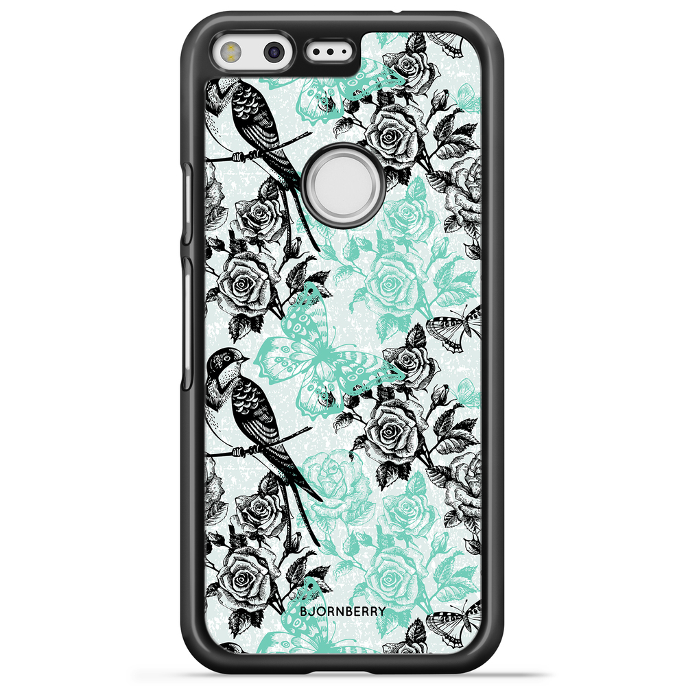 Google Pixel Case - Birds & Roses