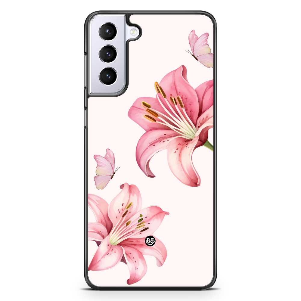 Samsung Galaxy S21 Plus Case - WILD BLOOM - Pink Lily