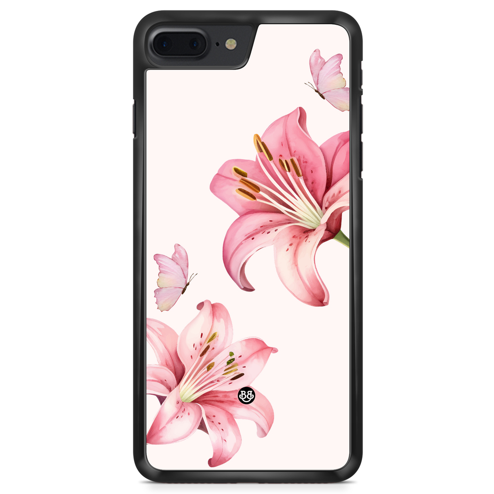 iPhone 8 Plus Case - WILD BLOOM - Pink Lily