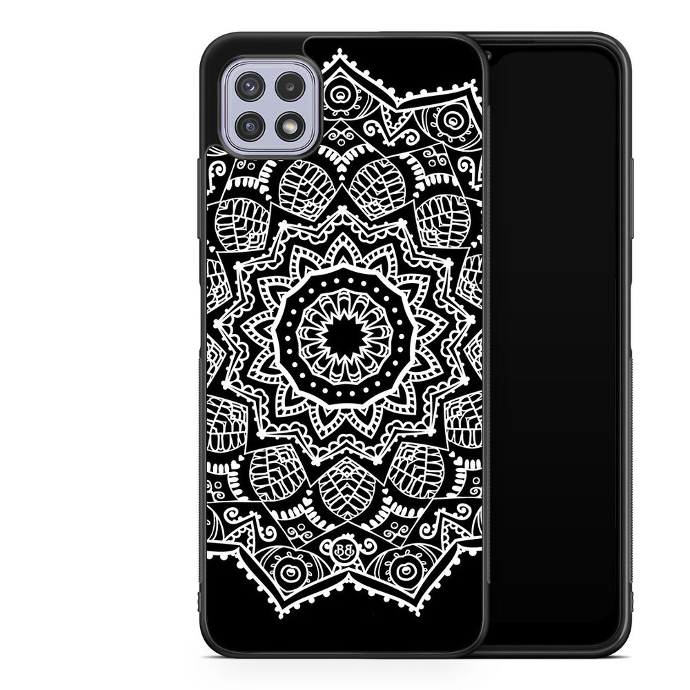 Samsung Galaxy A22 4G Case - White Mandala