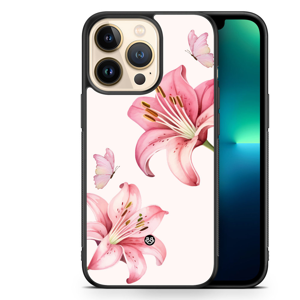 iPhone 13 Pro Case - WILD BLOOM - Pink Lily