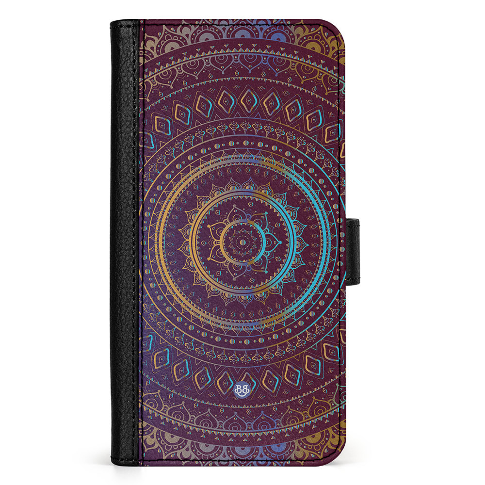 Samsung Galaxy S25+ Fodral - Lila/Guld Mandala | Mobilskal & Mobilfodral BJORNBERRY