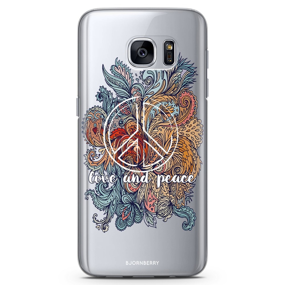 Samsung Galaxy S7 Edge TPU Case - Love and peace