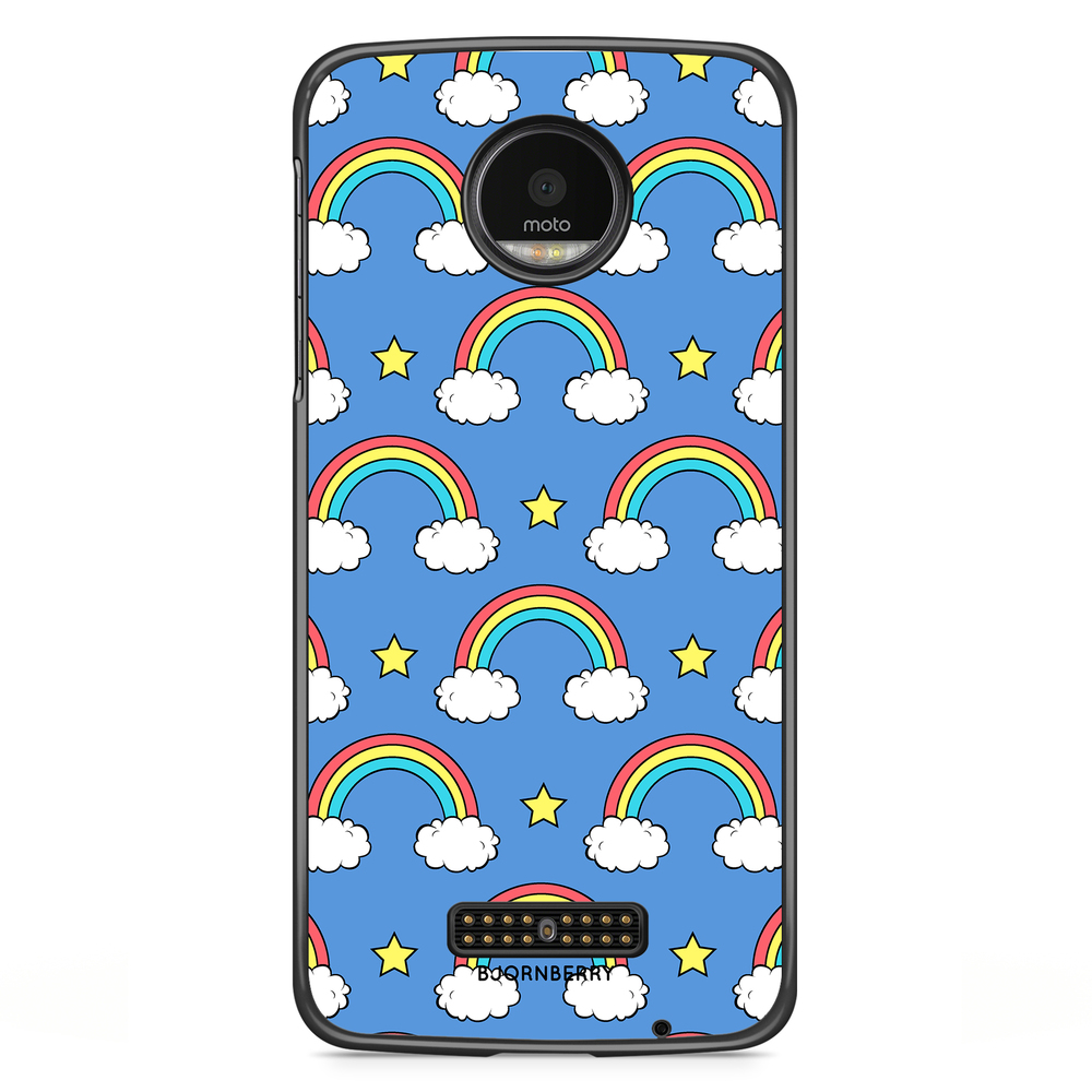 Moto Z2 Play Case - Rainbow Pattern