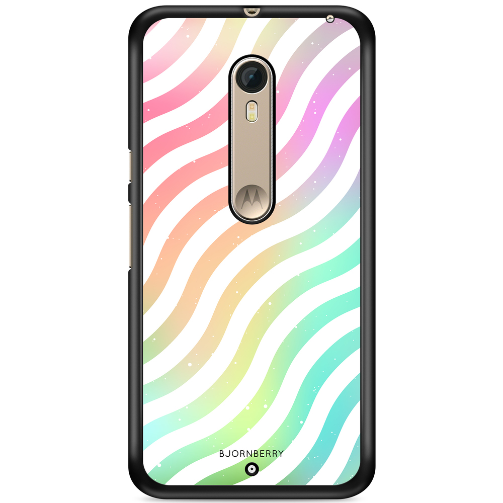Moto X Style Case - Wavy Rainbow