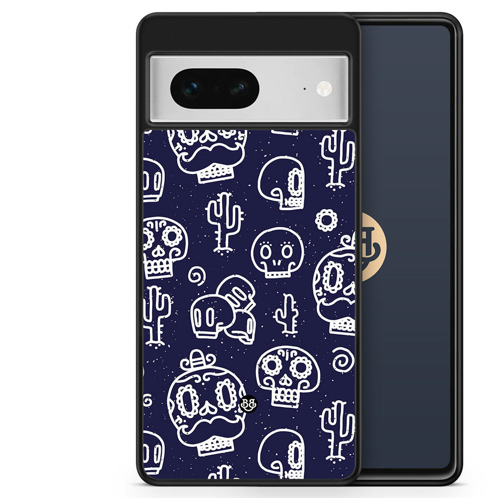 Google Pixel 7 Case - Oldschool Skulls