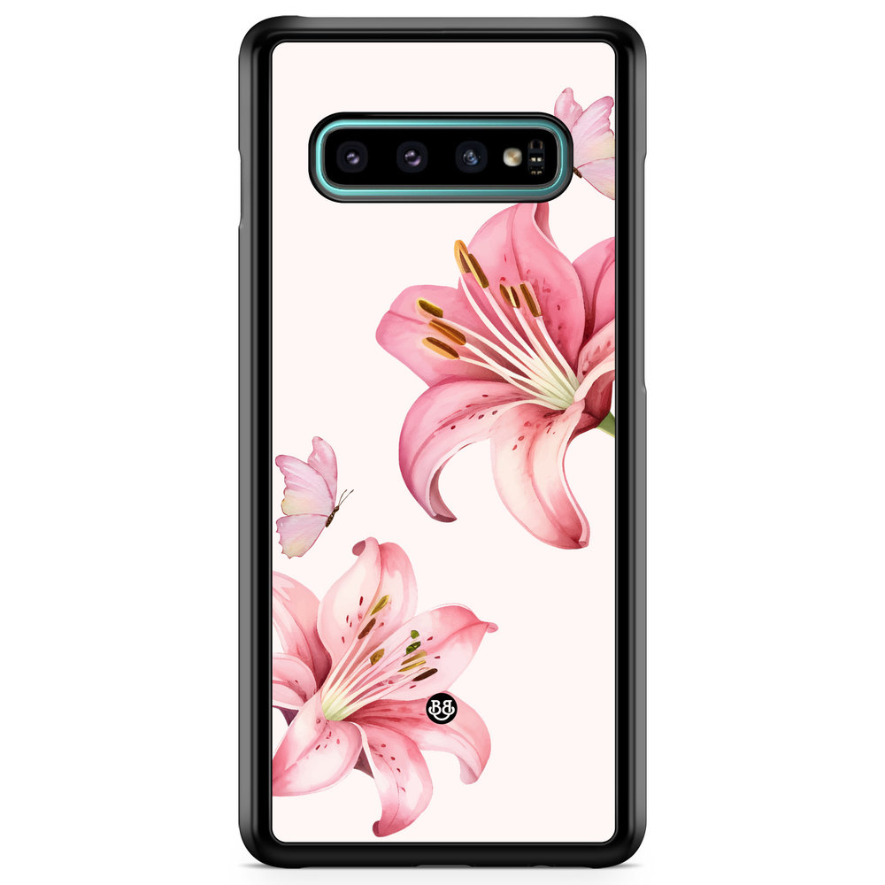 Samsung Galaxy S10 Plus Case - WILD BLOOM - Pink Lily