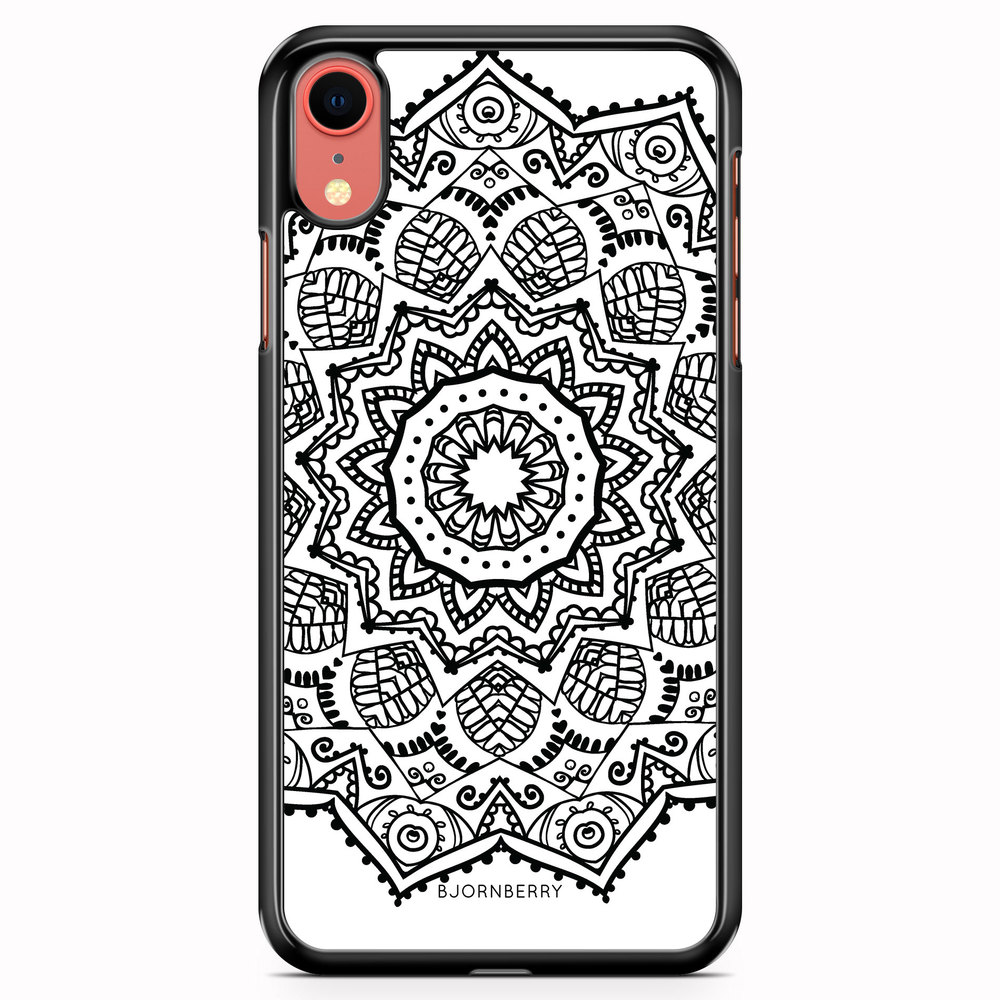 iPhone XR Case - Black Mandala