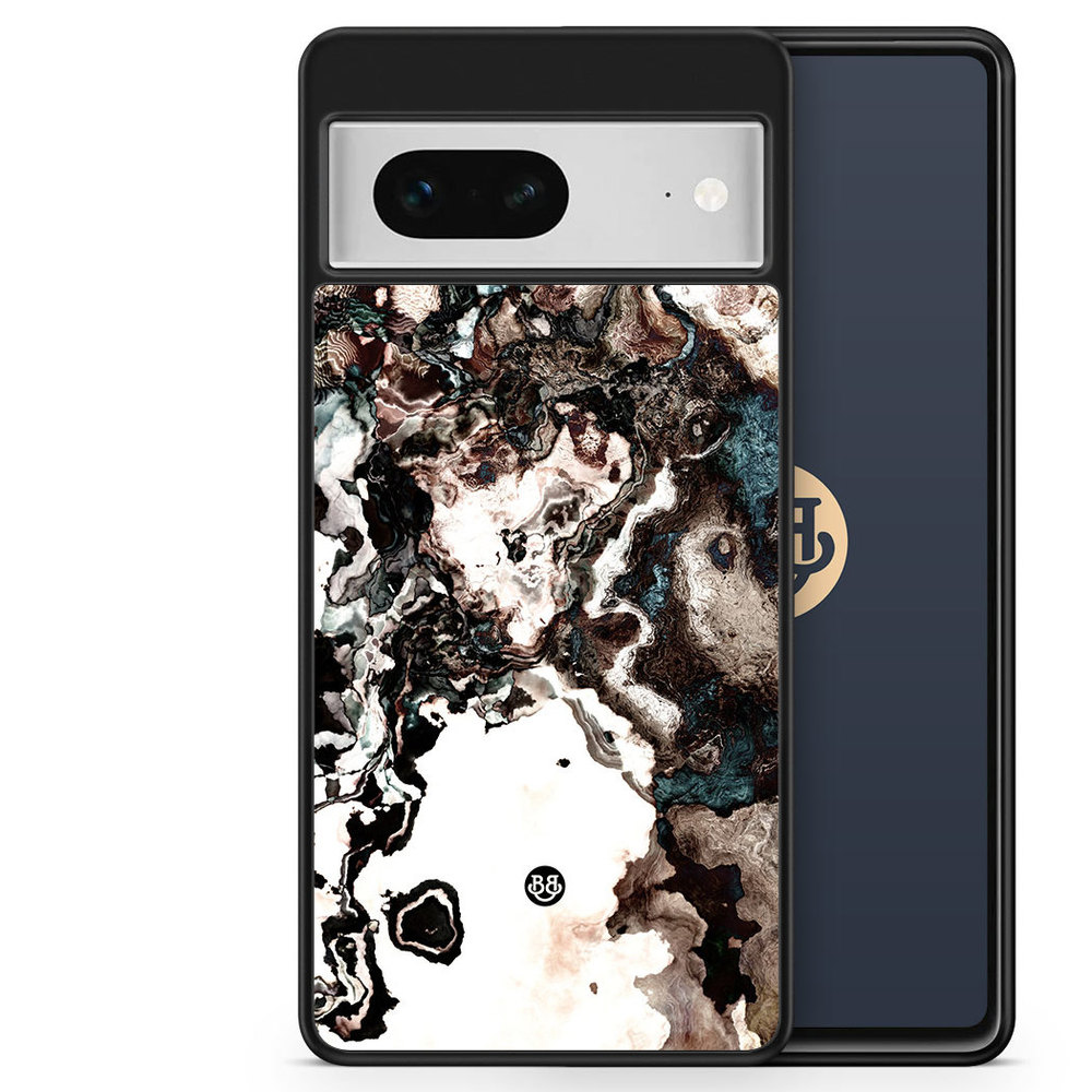 Google Pixel 7 Skal - Brun Marmor