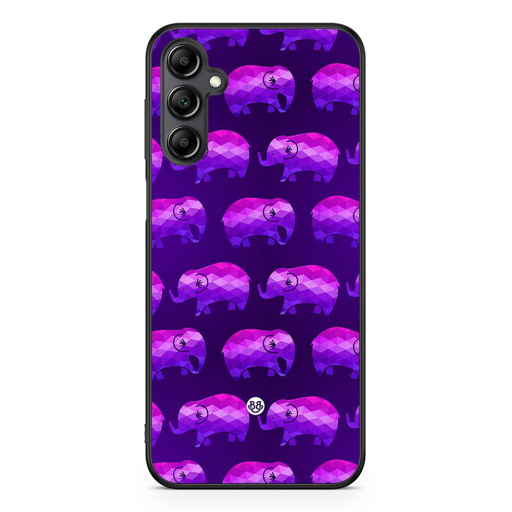 Samsung Galaxy A14 4G/5G Case - Purple Elephants