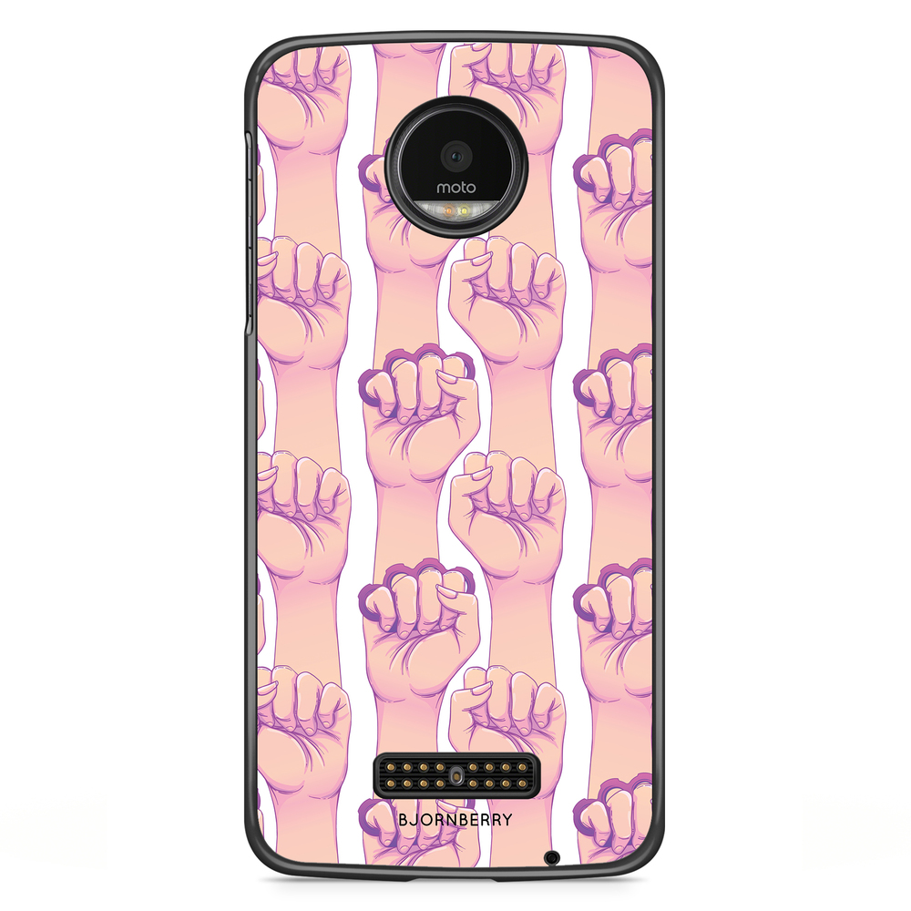 Moto Z2 Play Case - Hand Pattern