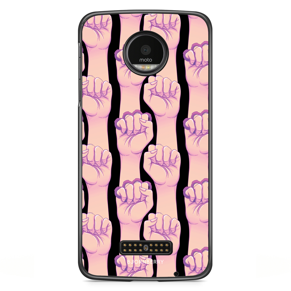 Moto Z2 Play Case - Hand Pattern