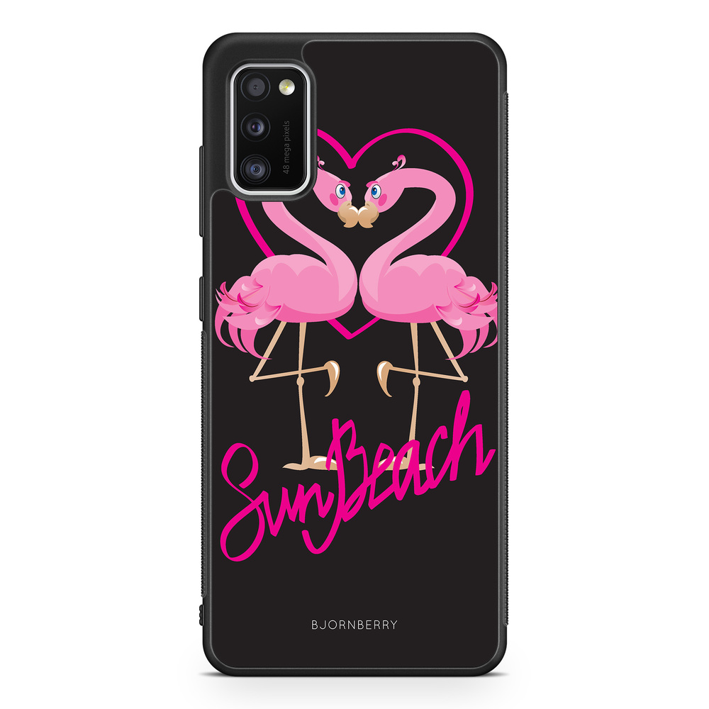 Samsung Galaxy A41 Case - Sun Beach Flamingo